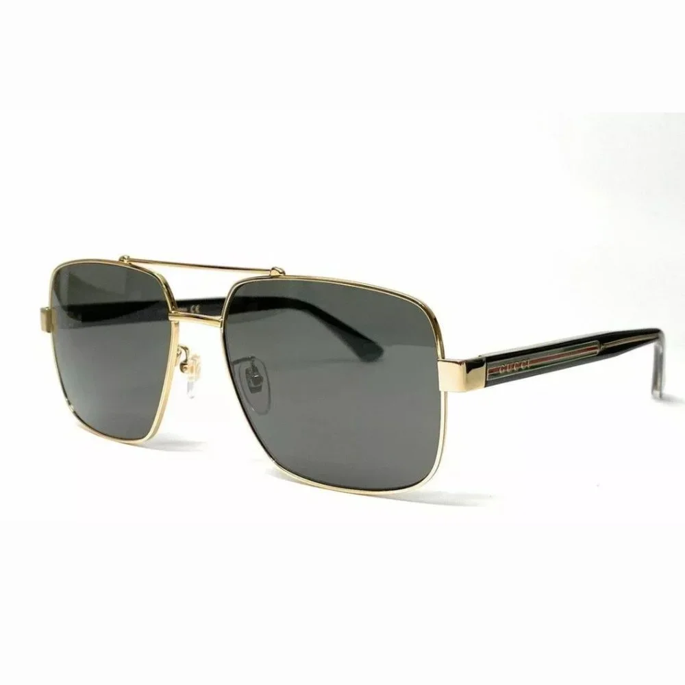 Gucci Men's Gold Rectangle Sunglasses!